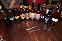 Tasting pale Ales in the pub.